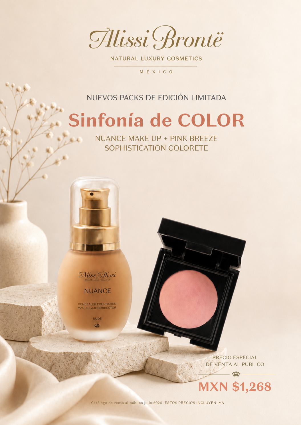 Pack Sinfonía de COLOR – Nuance Make Up + Pink Breeze Sophistication Colorete